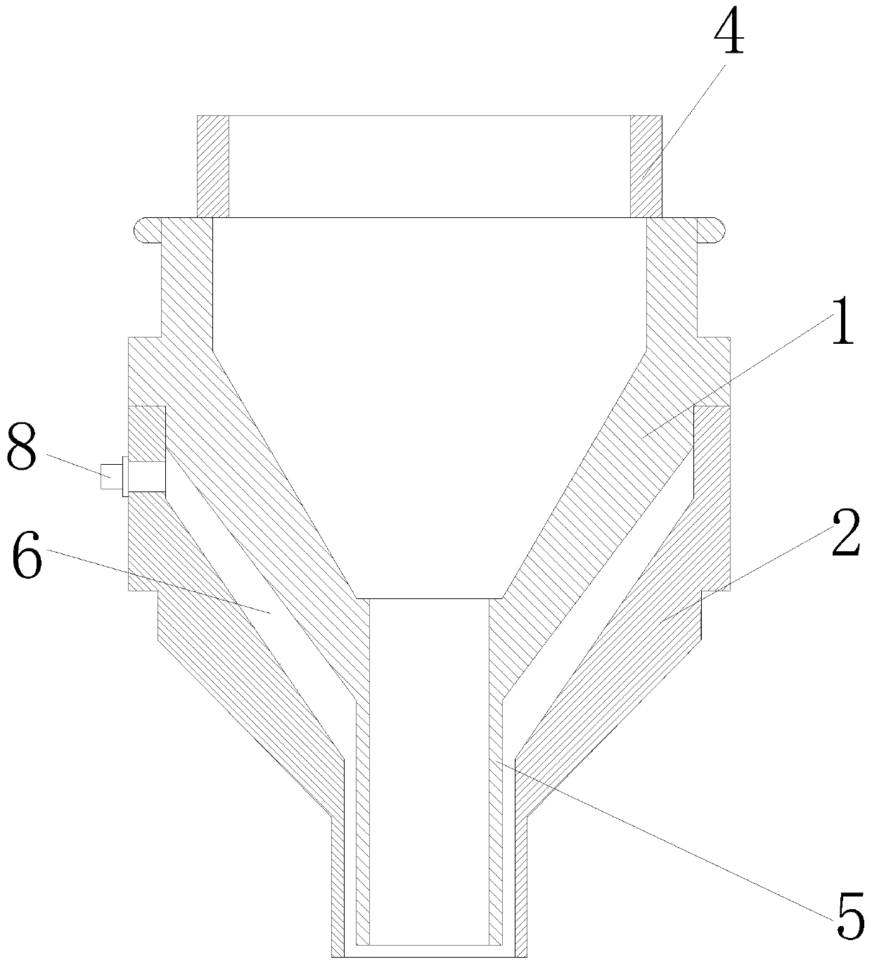 Injection mold convenient for regulating diameter of cable sheath