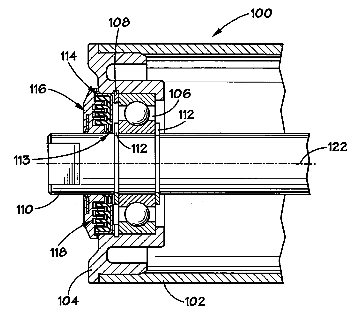 Combination labyrinth and lip seal for idler rollers