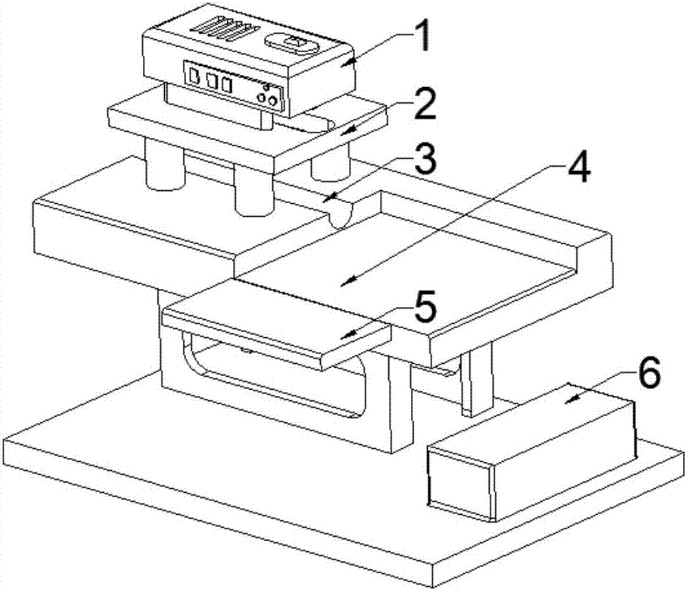 A rapid steel pipe flaw detection device