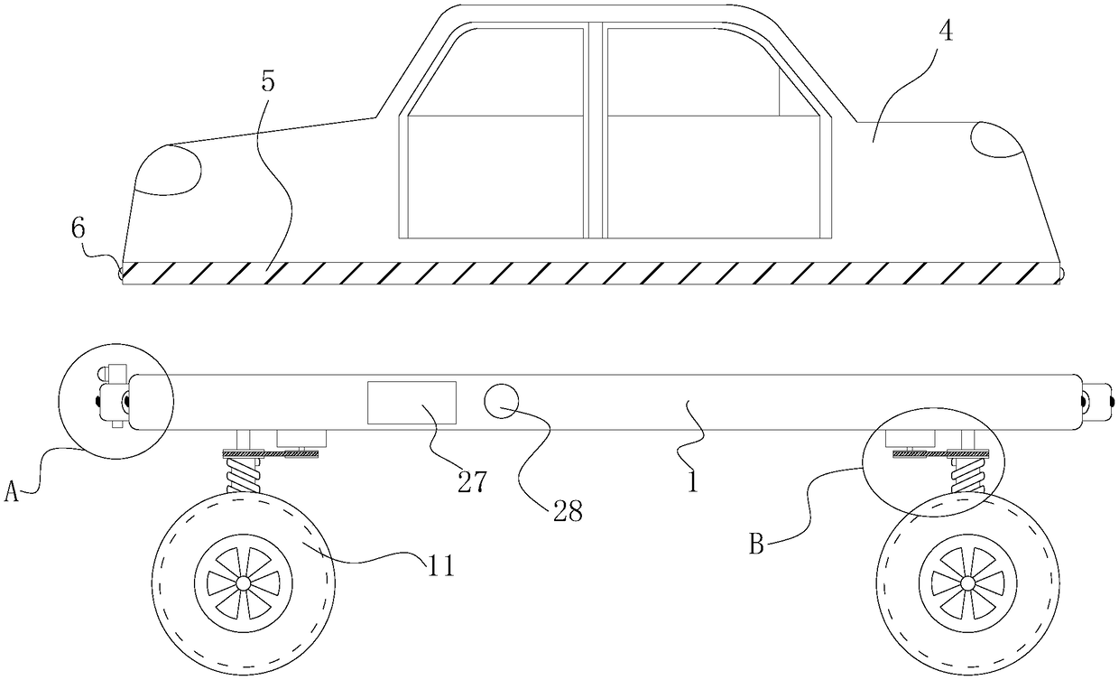 Overall separated driverless car