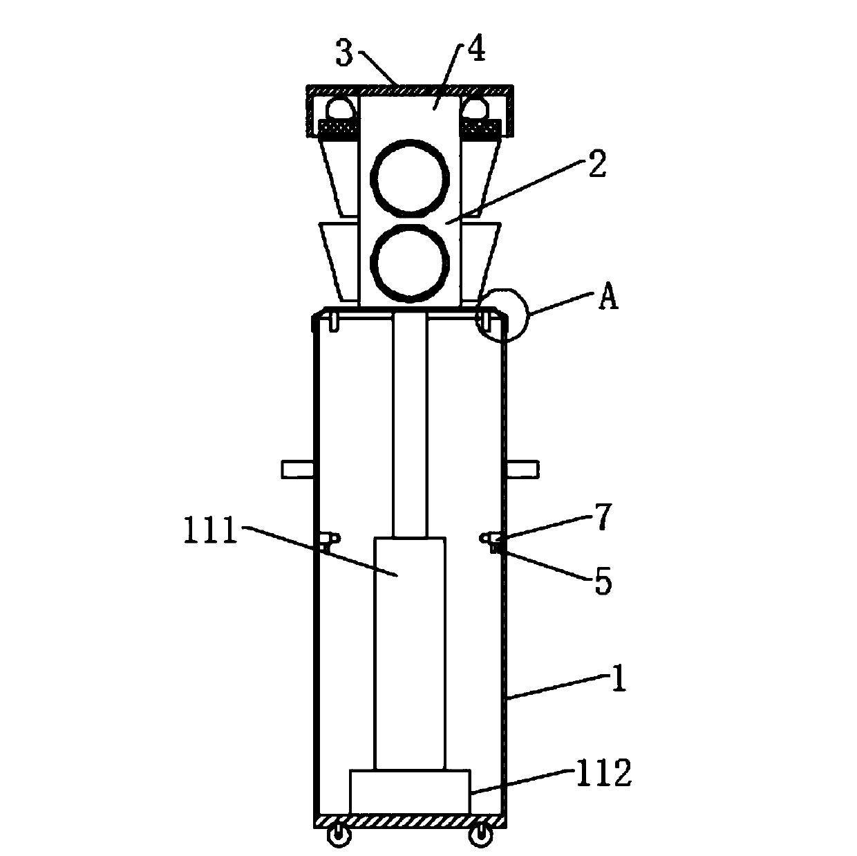 Protective mobile traffic signal lamp