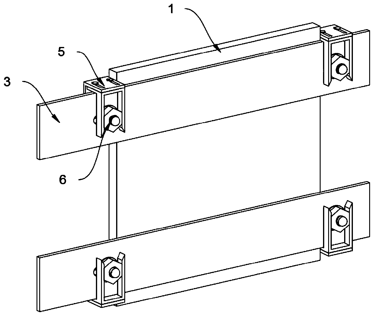 Anti-loosening device for components of filter cabinet