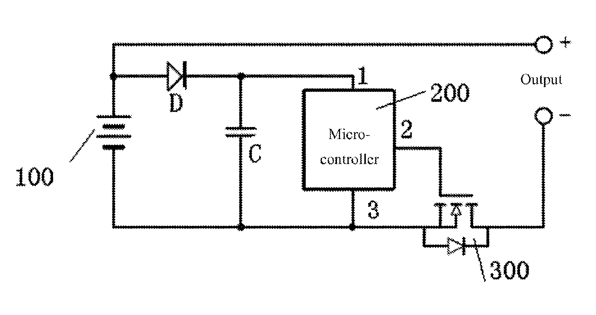 Protective device and method for preventing supply voltage sag of microcontroller from sagin electronic cigarette