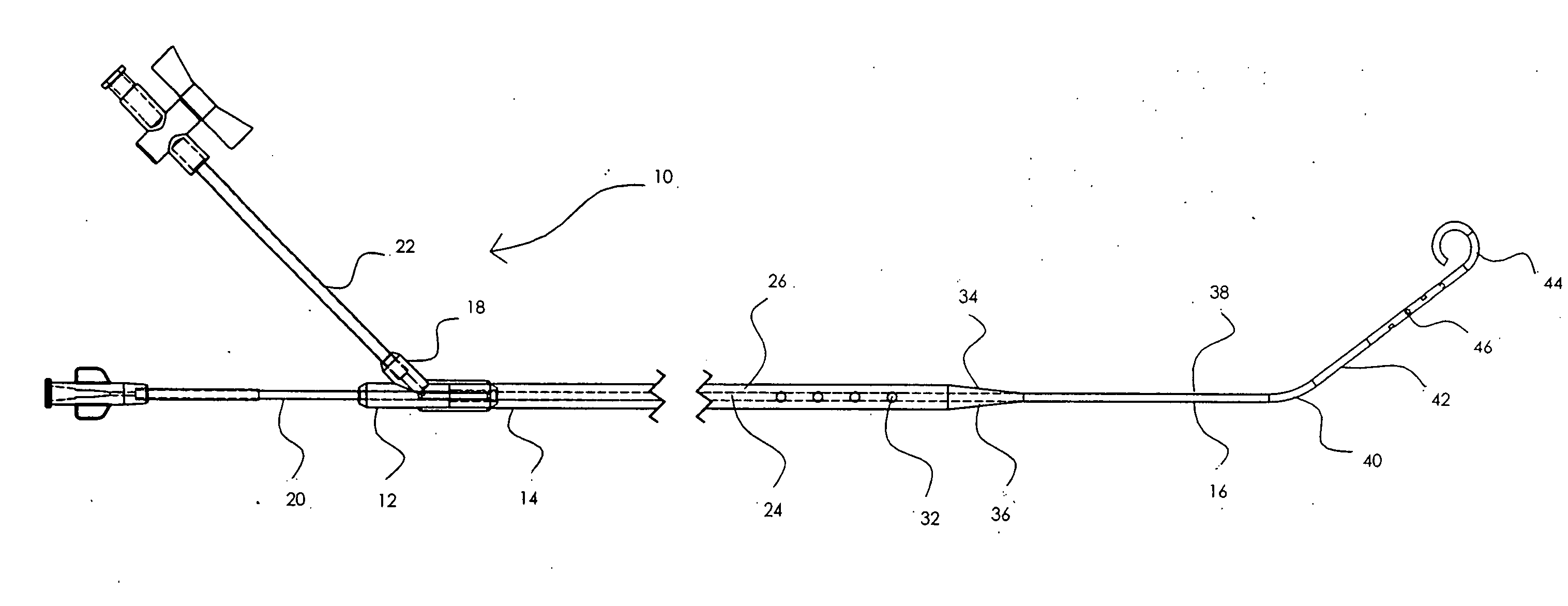 Coaxial dual lumen pigtail catheter