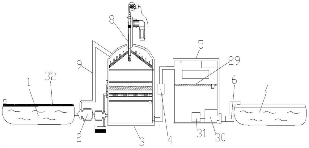 Surface treatment wastewater recycling device