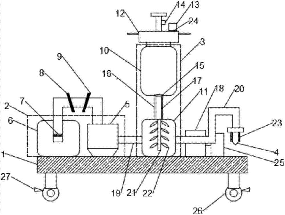 Portable abrasive jet cutting device