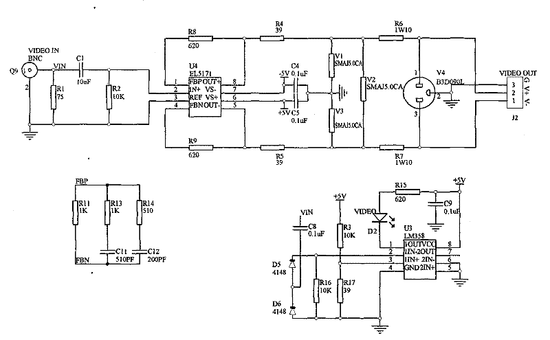 Self-adaptive video twisted-pair wire transmitter