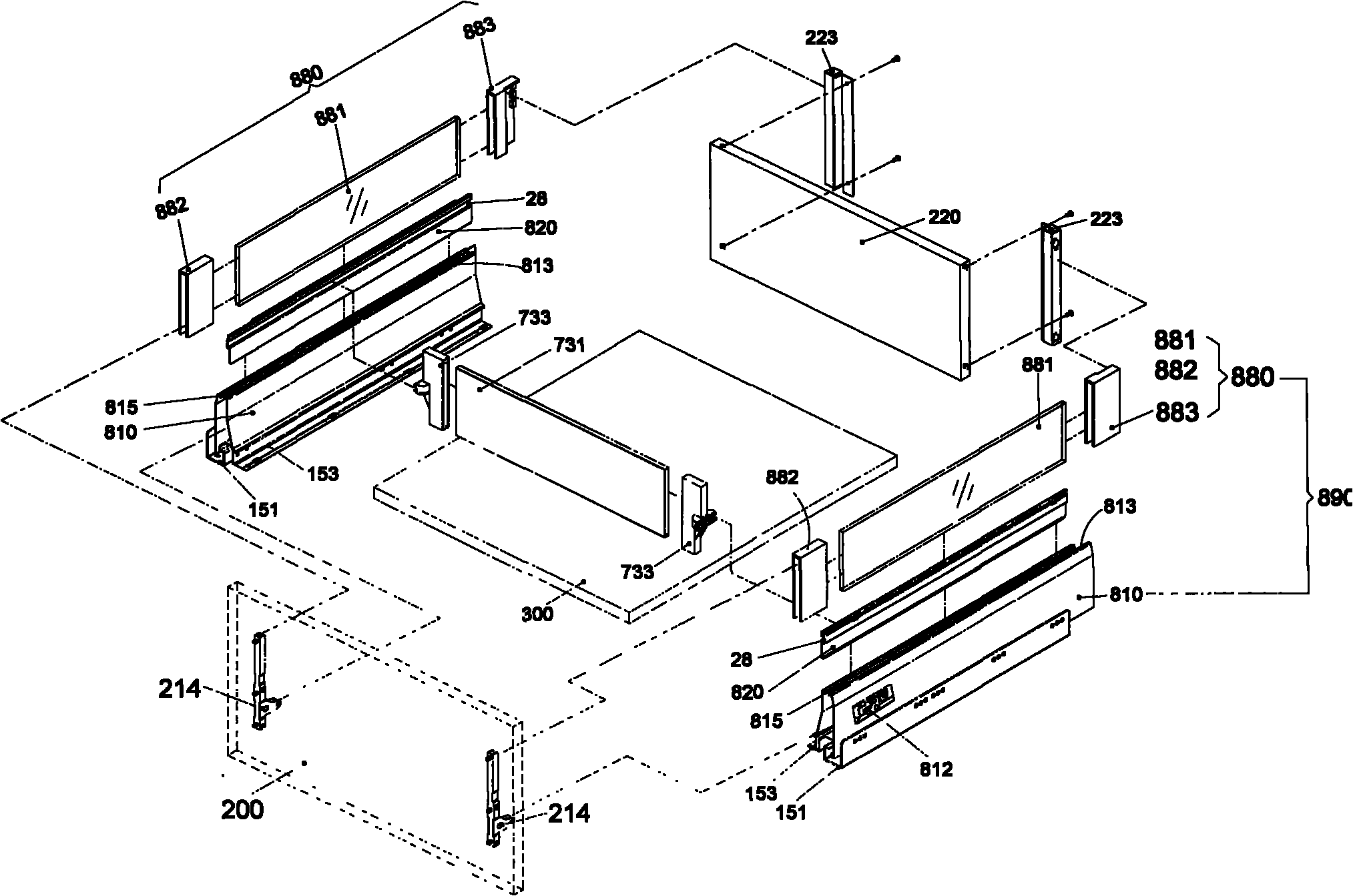 Heightened drawer side plate structure