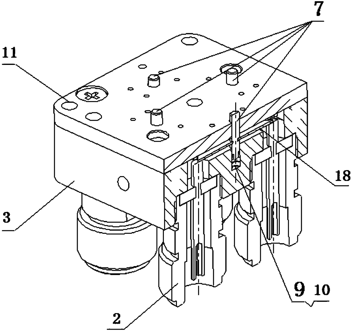 A double pole double throw radio frequency relay with auxiliary contacts