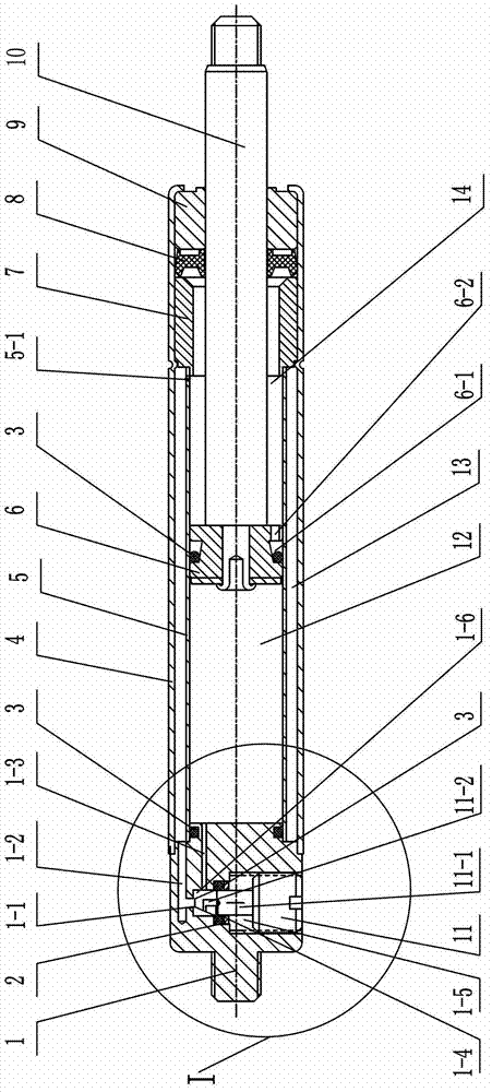 Stepless speed-governing gas spring