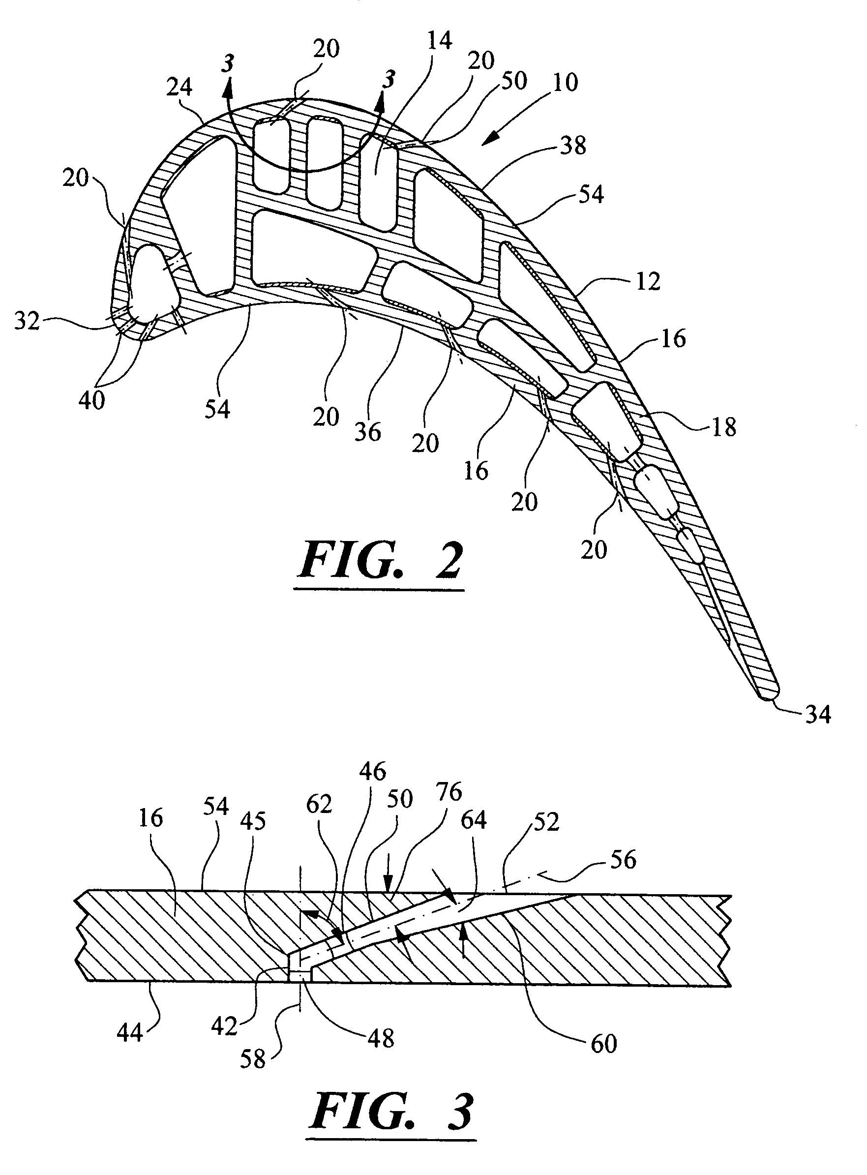 Turbine airfoil cooling system with elbowed, diffusion film cooling hole