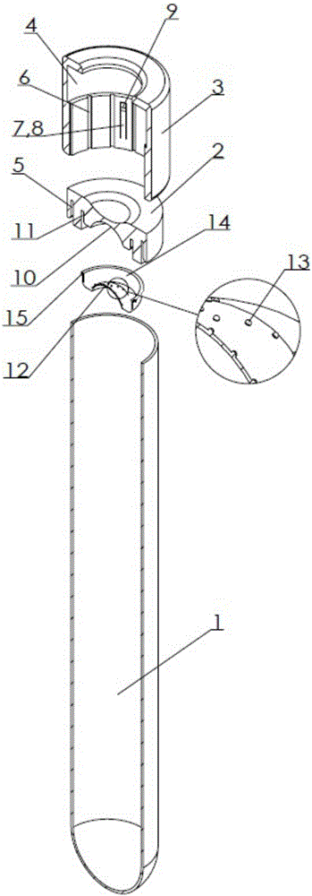 Blood collecting tube capable of detecting vacuum degree