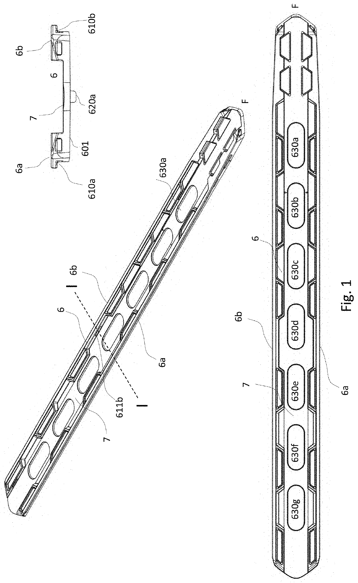 Mounting plate and mounting plate system for a ski binding