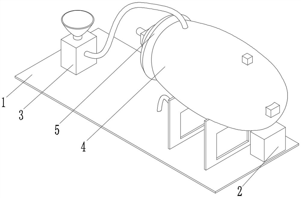 Negative feedback type slurry stirring device