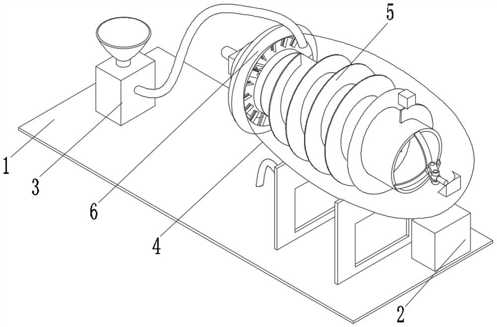 Negative feedback type slurry stirring device