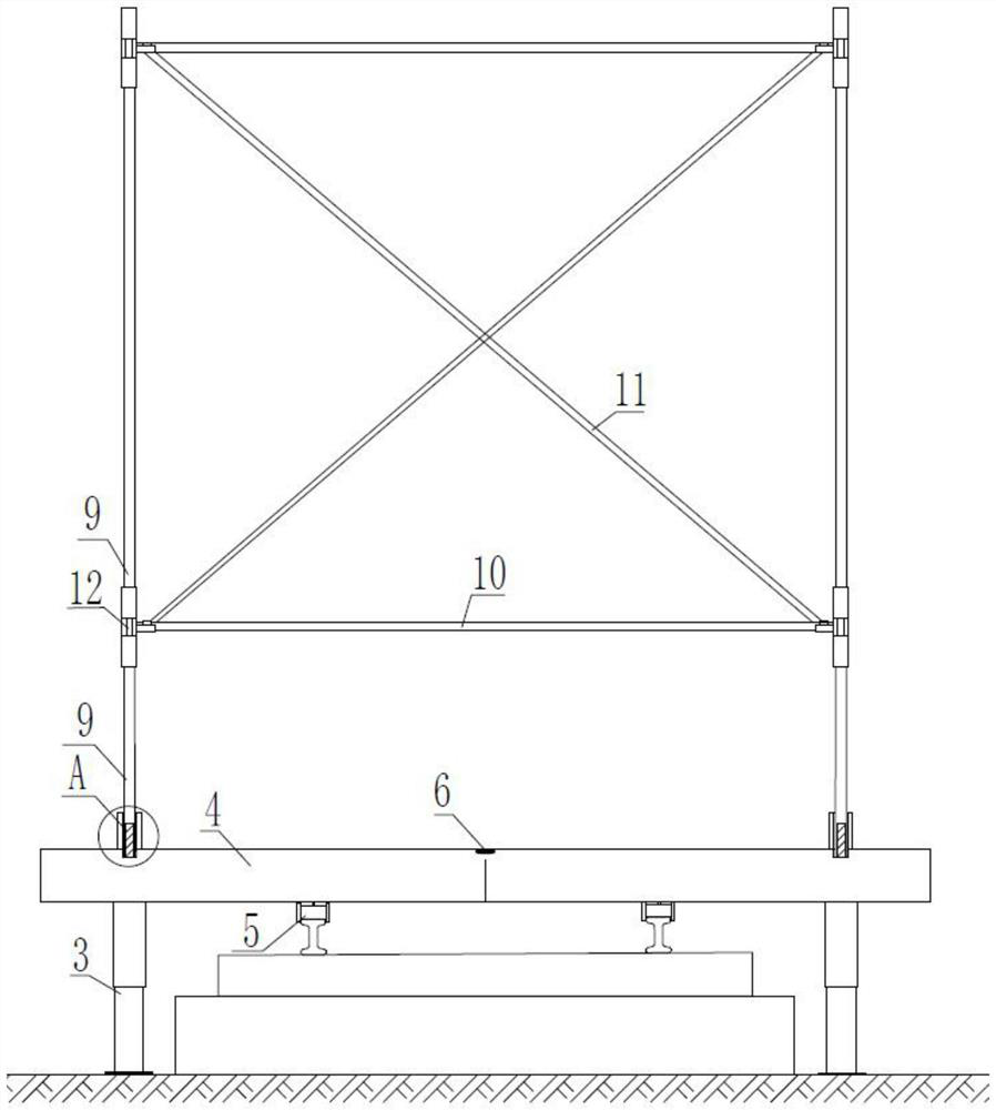 Scaffold for lining defect renovation construction in operation tunnel