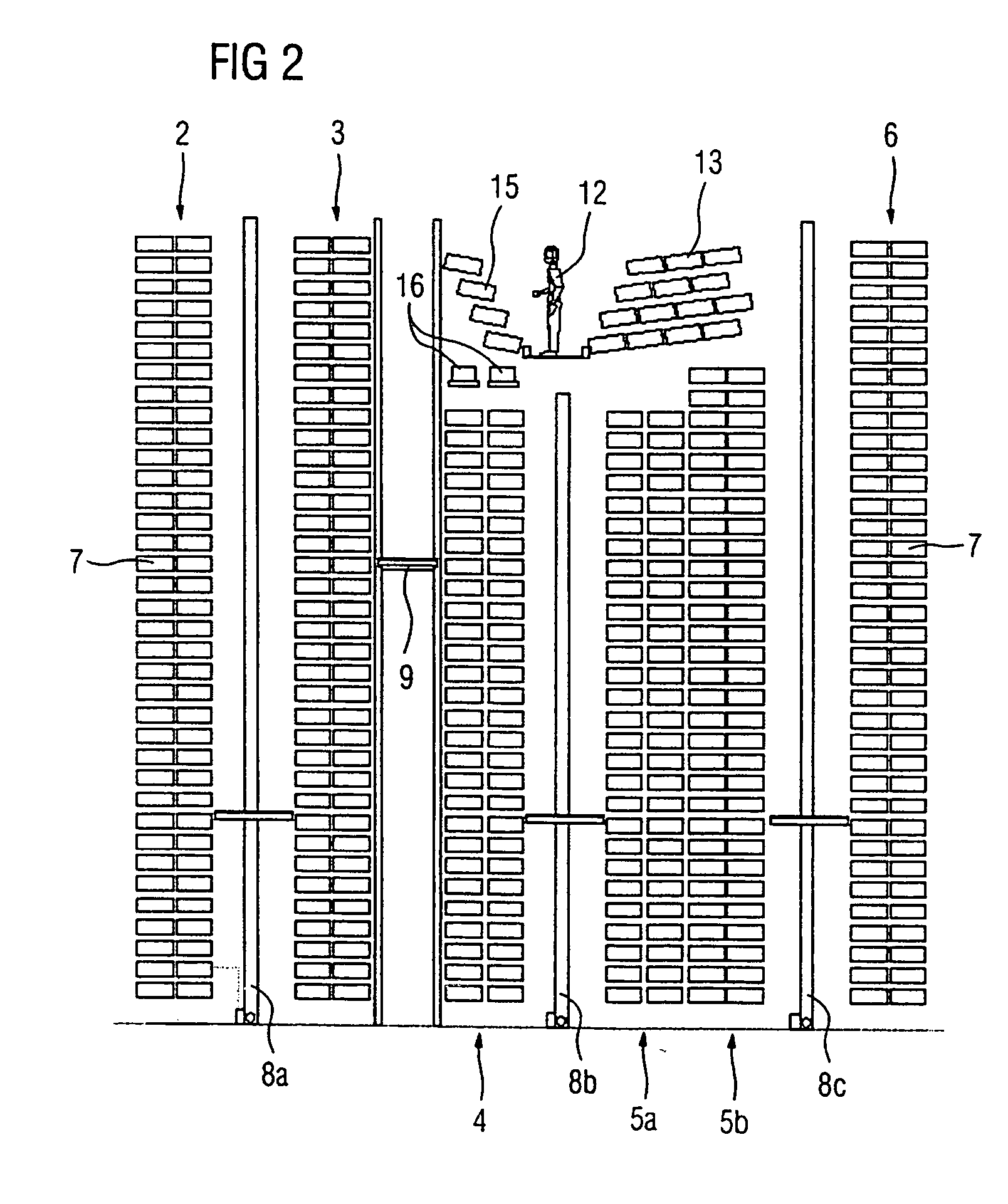 Order-picking storage system for picking transport units