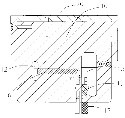 Bending device of flexible circuit board