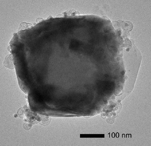 Multi-mode excited single-red-light nano fluorescent material and preparation method thereof