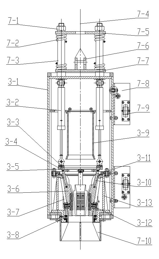 Automatic racking device for drill rod