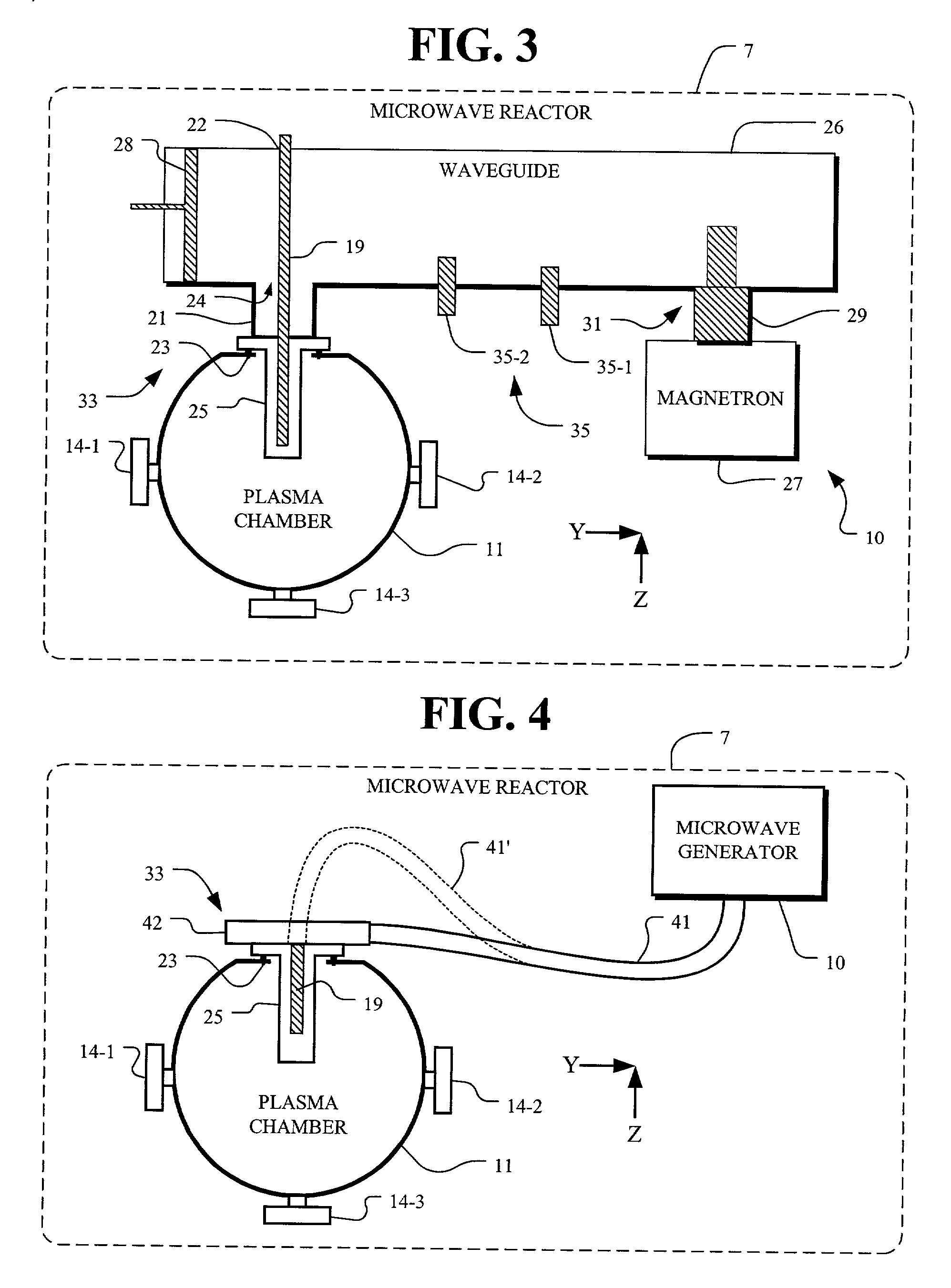 Microwave gas decomposition reactor