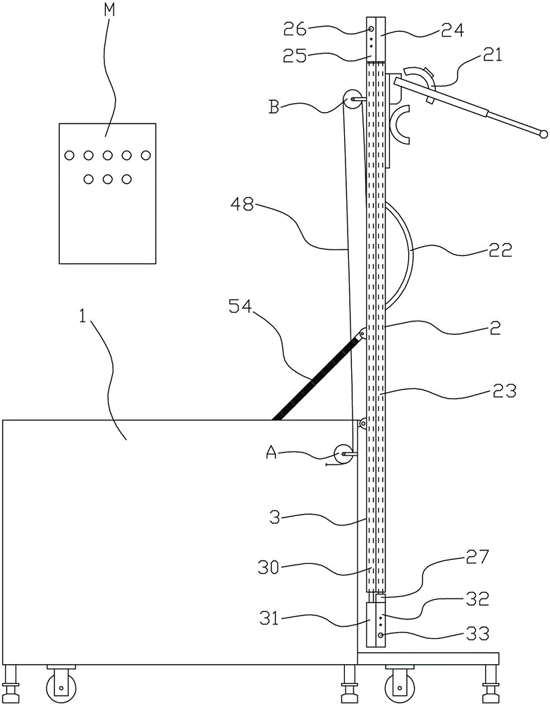 Lifting device of hand-stand tool for fitness