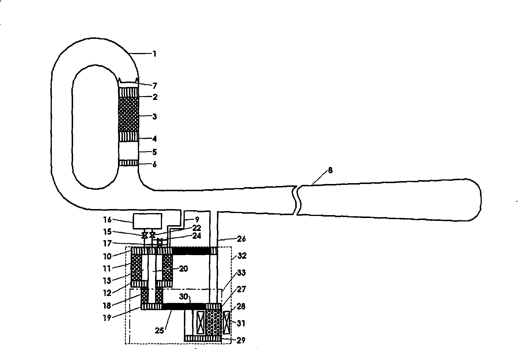 Heat voice magnetic refrigeration low temperature system