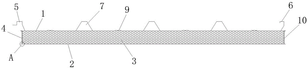 Aluminum alloy rock wool galvanized edge laminboard