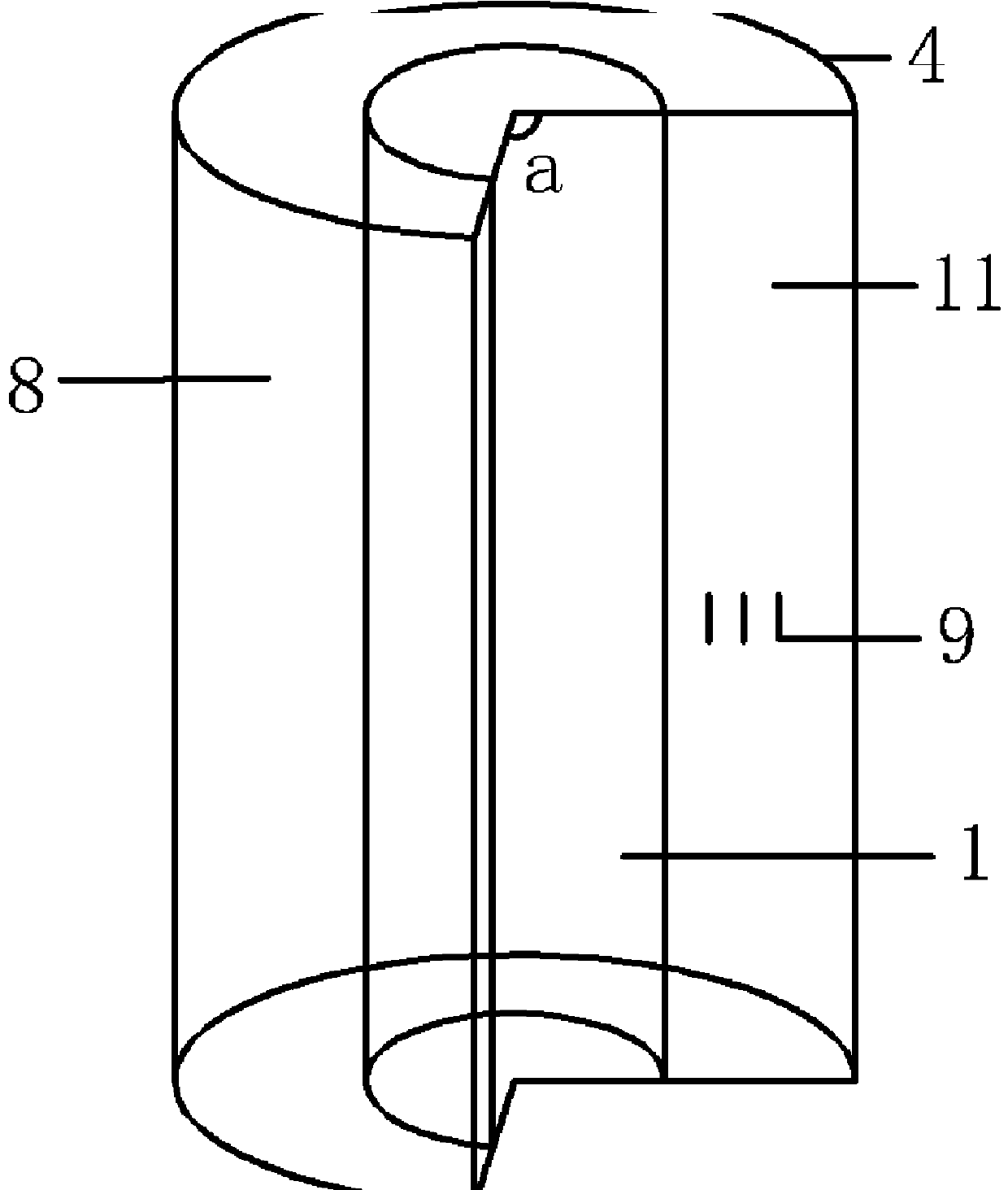 Visual test device and method for crushing coral sand around pile in pile sinking process