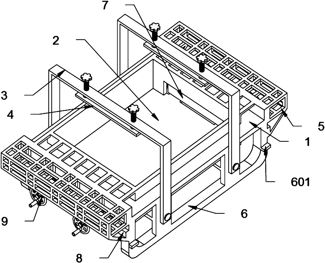 Engine cylinder body transfer frame