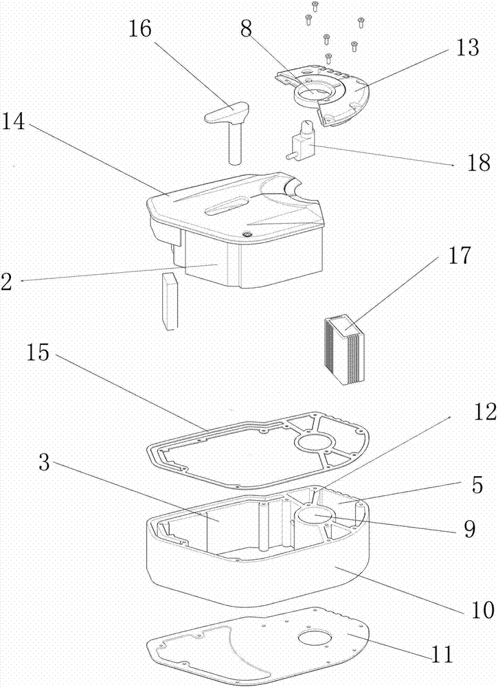 Center battery box