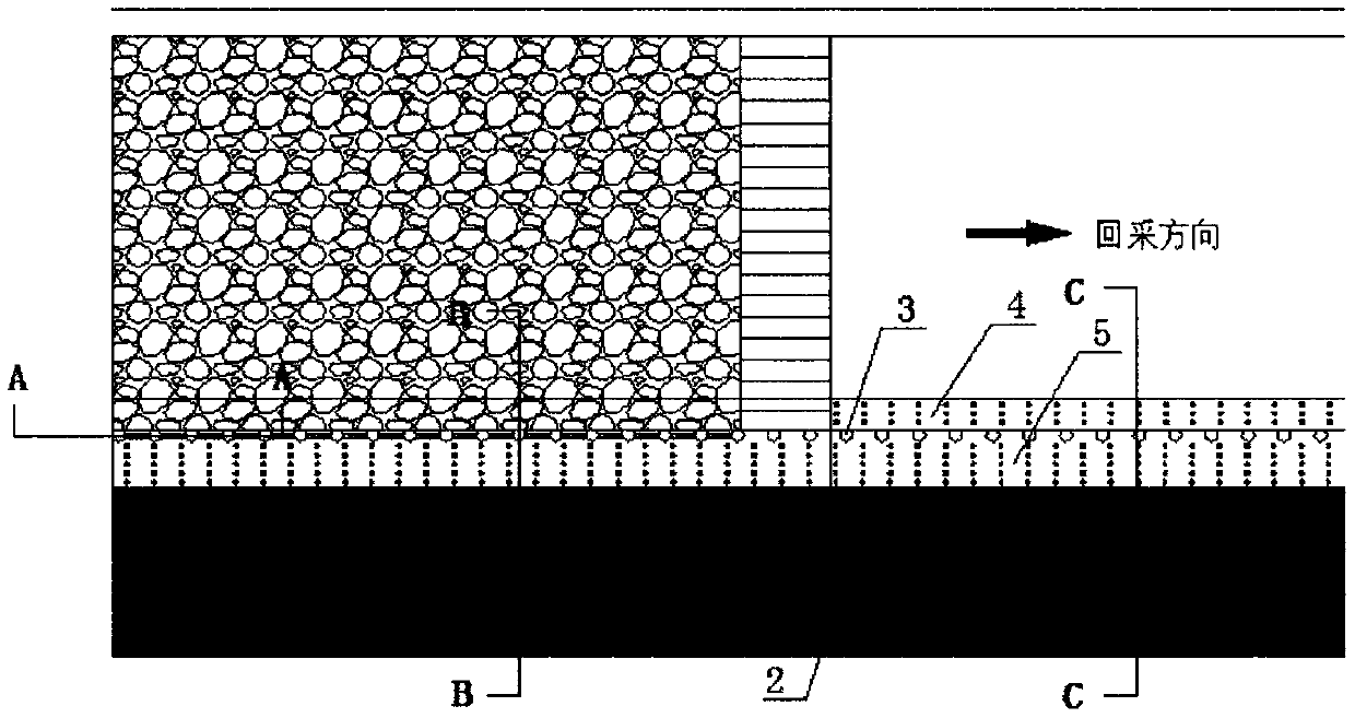 Pre-dug large-section gob-side entry retaining roadway with columns built in roadway and construction method thereof