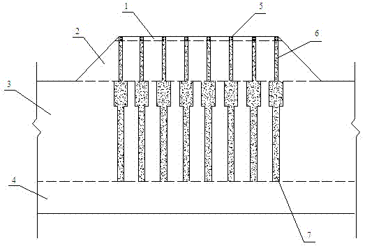 Method for reinforcing soft soil foundation settlement control pile foundation bracket of high-grade highway in use