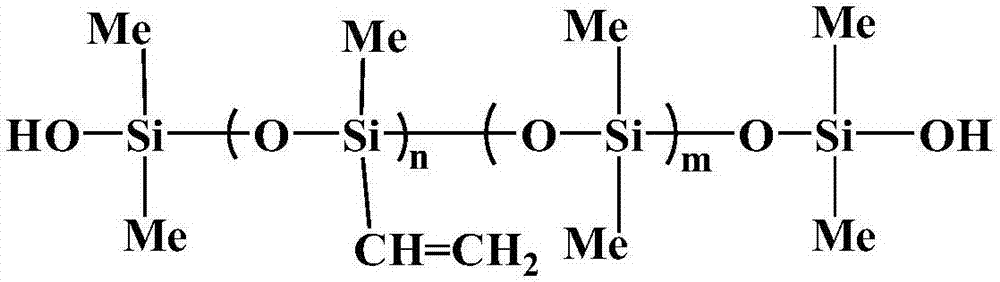 Application of vinyl silicone oil containing hydroxyl groups at terminal as release force regulator to preparation of release agent, release agent and release film