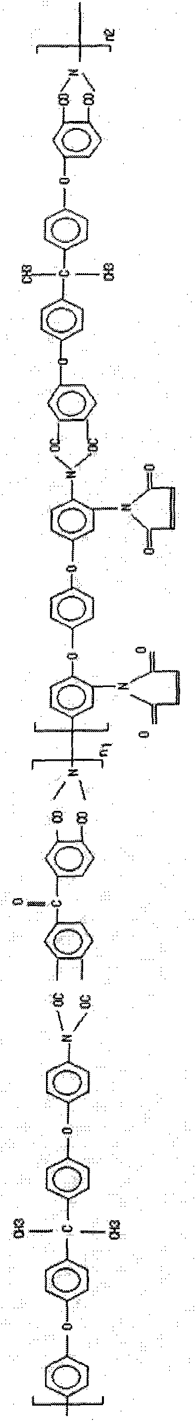 High-temperature resistant copper foil glue and preparation and application thereof