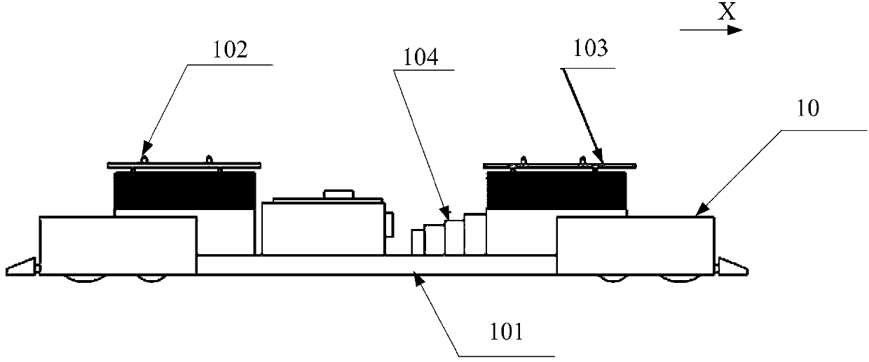 AGV (automated guided vehicle) and method for regulating distance