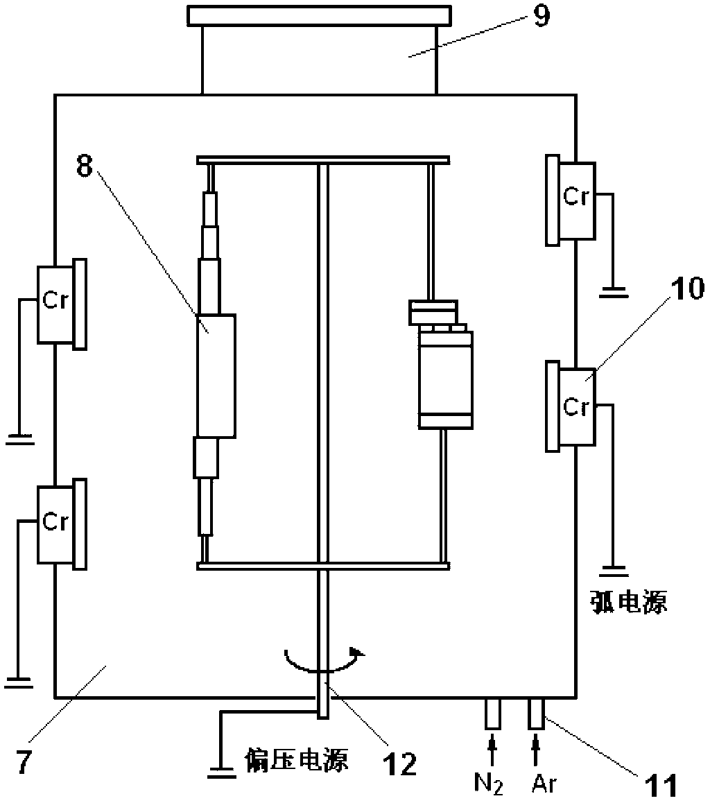 Preparation method of protective coating of dry scroll vacuum pump