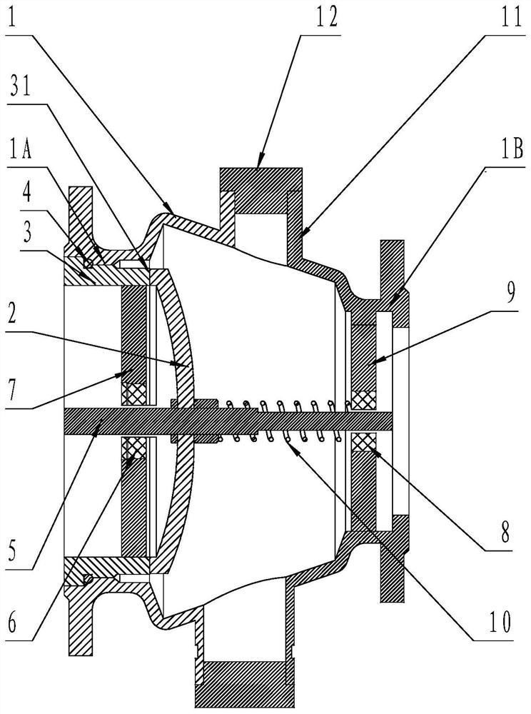 Reducing check valve