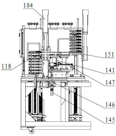 Microelectronic packaging assembly tray transfer mechanism between high-vacuum sealed cavities