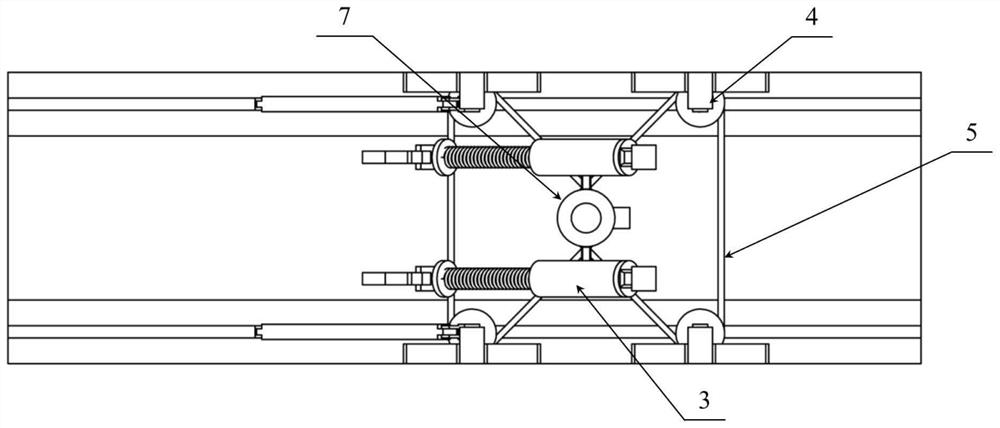 Height-and-angle-adjustable double-slider slope experiment table