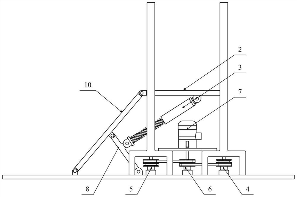 Height-and-angle-adjustable double-slider slope experiment table