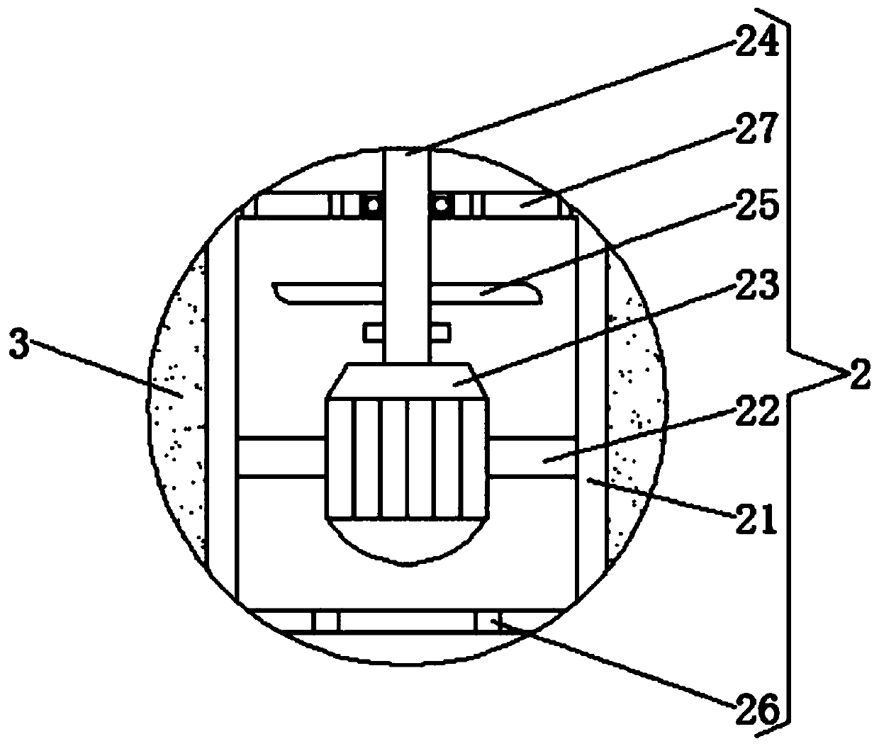 Power wobbling based swing type folding umbrella dehydrating device and dehydrating method