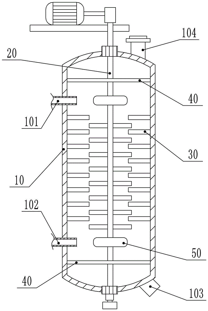 Extraction tower used for ethyl vanillin