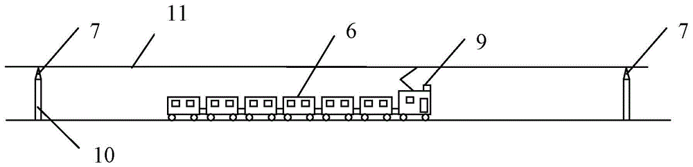 Electric rail train segmented power supply system and control method based on space nuclear power plant