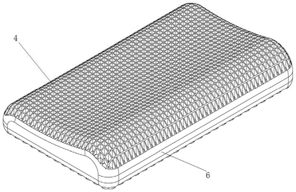 TPE honeycomb breathable pressure relief pillow