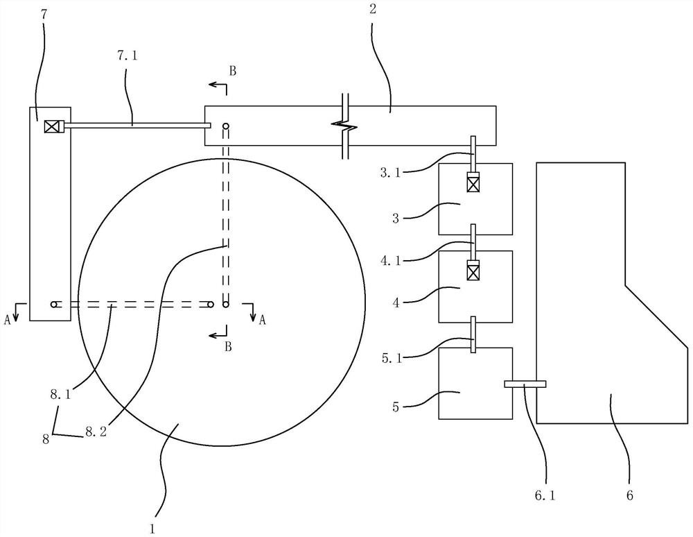 A tail water treatment device for intensive cultivation of Litopenaeus vannamei in greenhouses