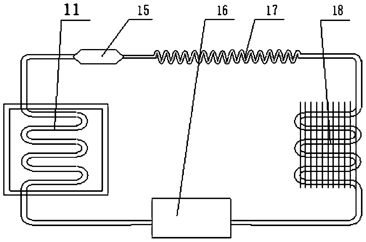 High-temperature magnetic suspension bearing cooling system for gas turbine