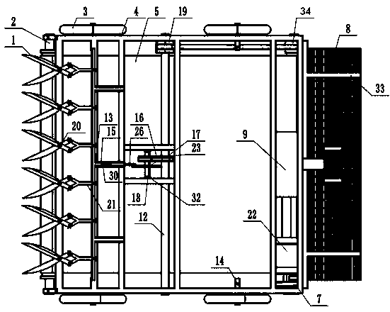 Harvester for panax notoginseng stems and leaves