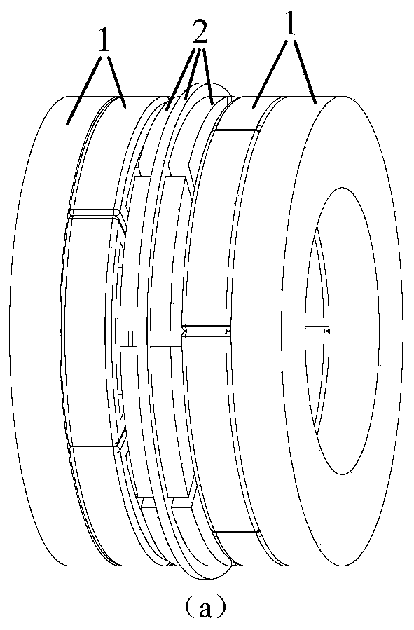 Double stator permanent magnet synchronous motor