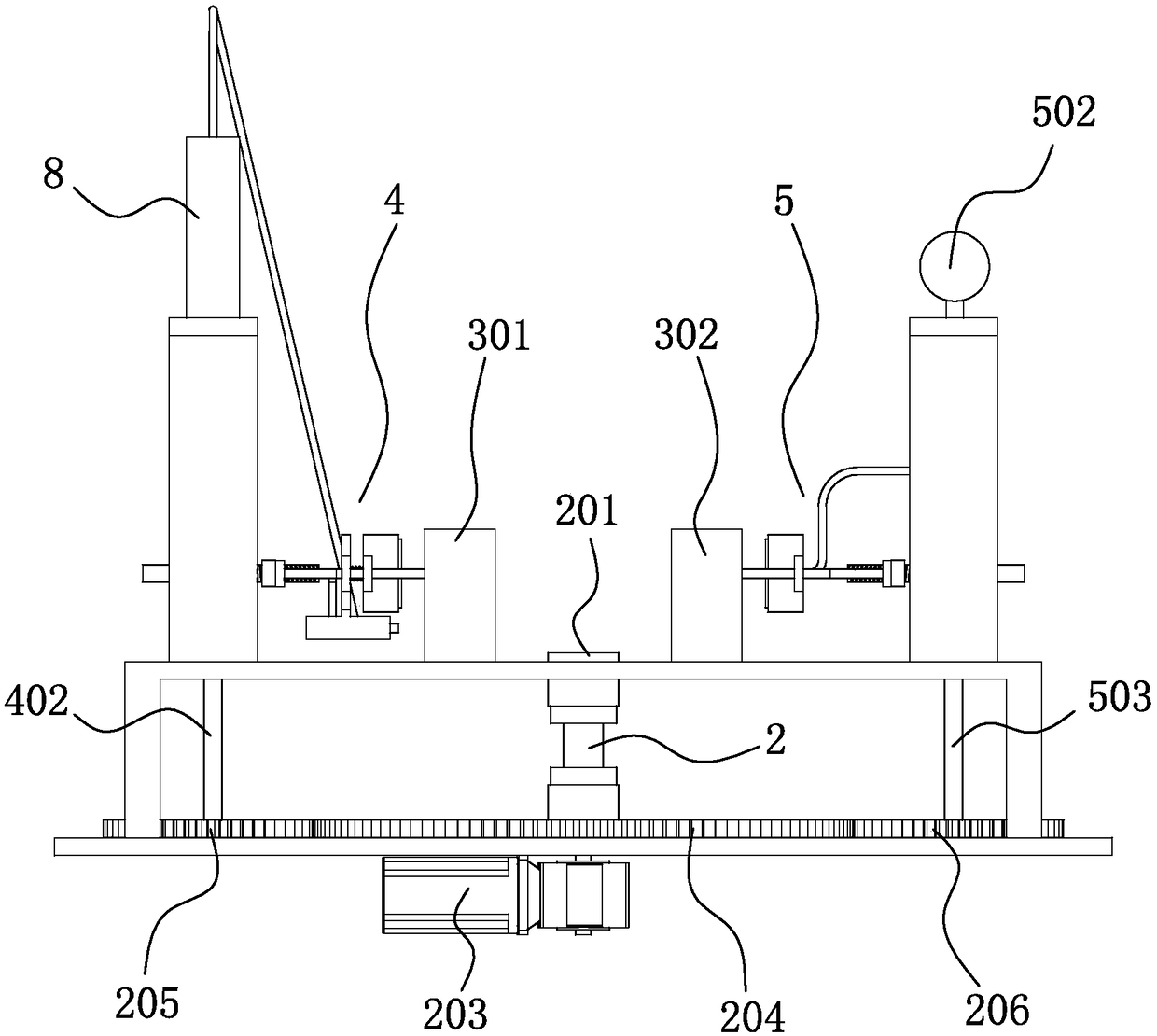 Detection device for polyethylene ball valve